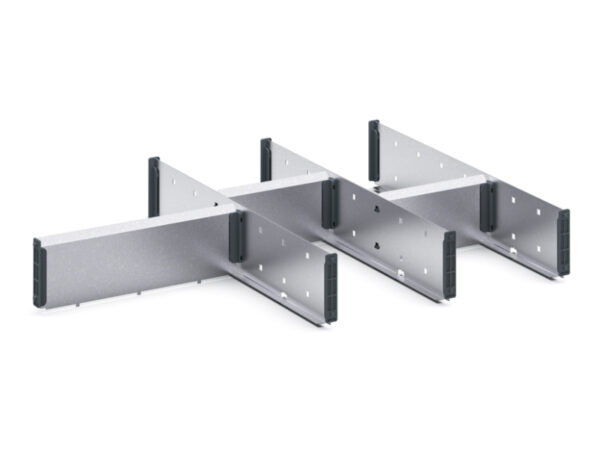 Bott Adjustable Drawer Dividers - Cubio Adjustable Divider Kit 7 Compartment for Cabinet - WxDxH: 800X525X100mm Galvanised Steel _SKU-43020727.51