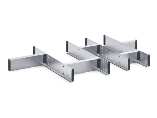 Cubio Adjustable Divider Kit 10 Compartment for Cabinet - WxDxH: 1050X650X75mm Galvanised Steel _SKU-43020735.51