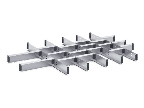 Cubio Adjustable Divider Kit 23 Compartment for Cabinet - WxDxH: 1050X750X75mm Galvanised Steel _SKU-43020738.51