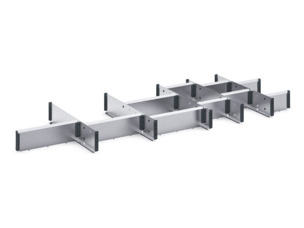 Cubio Adjustable Divider Kit 16 Compartment for Cabinet - WxDxH: 1300X525X100mm Galvanised Steel _SKU-43020741.51