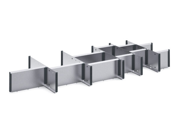 Cubio Adjustable Divider Kit 16 Compartment for Cabinet - WxDxH: 1300X525X150mm Galvanised Steel _SKU-43020742.51