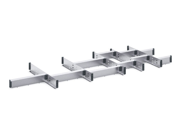 Cubio Adjustable Divider Kit 16 Compartment for Cabinet - WxDxH: 1300X525X75mm Galvanised Steel _SKU-43020743.51