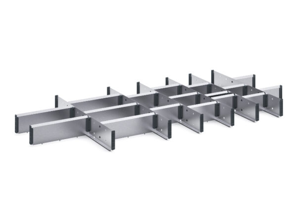 Cubio Adjustable Divider Kit 24 Compartment for Cabinet - WxDxH: 1300X650X100mm Galvanised Steel _SKU-43020744.51