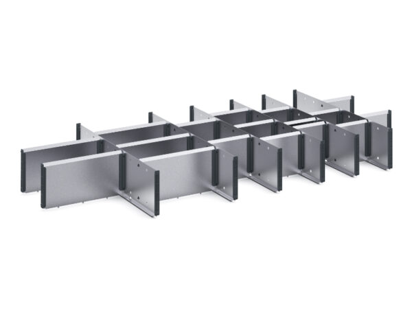 Cubio Adjustable Divider Kit 24 Compartment for Cabinet - WxDxH: 1300X650X150mm Galvanised Steel _SKU-43020745.51
