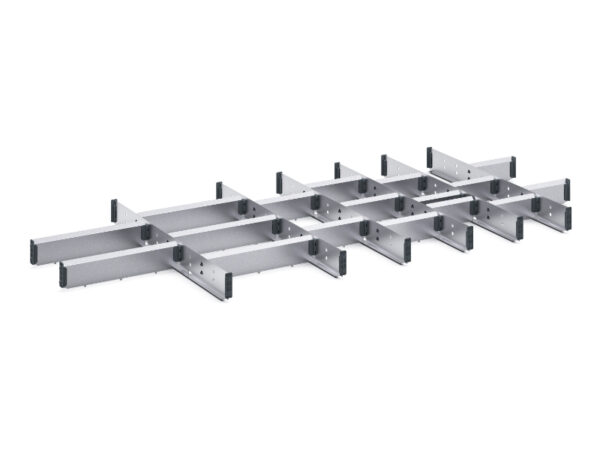 Cubio Adjustable Divider Kit 24 Compartment for Cabinet - WxDxH: 1300X650X75mm Galvanised Steel _SKU-43020746.51
