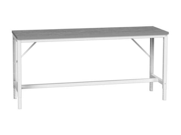Verso Adj. Height Framework Bench with Esd Worktop. WxDxH: 2000X600X780-930mm Ral 7035 _SKU-16921521.16