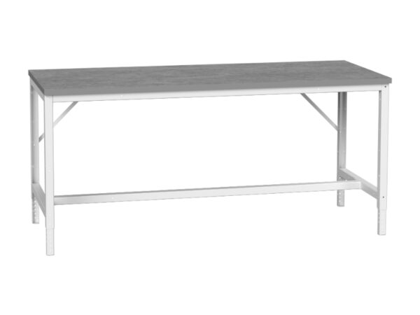 Esd Work Table - Verso Adj. Height Framework Bench with Esd Worktop. WxDxH: 2000X600X780-930mm Ral 7035 _SKU-16921523.16