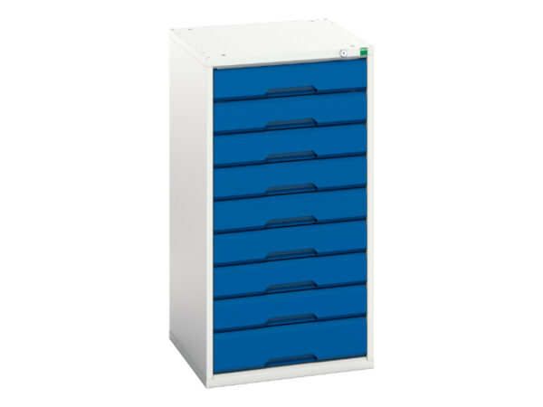 Bott Verso Cabinet - with 9 Drawers. WxDxH: 525X550X1000mm Ral 7035/5010 _SKU-16925057.11