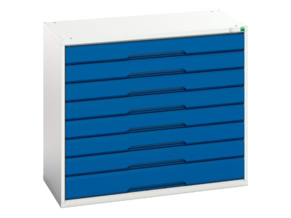 Verso Drawer Cabinet with 8 Drawers. WxDxH: 1050X550X900mm Ral 7035/5010 _SKU-16925233.11
