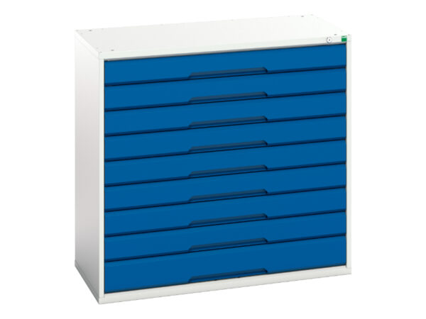 Verso Drawer Cabinet with 9 Drawers. WxDxH: 1050X550X1000mm Ral 7035/5010 _SKU-16925257.11