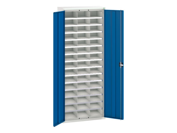 Verso Compartment Cupboard with 45 Compartments. WxDxH: 800X350X2000mm Ral 7035/5010 _SKU-16926403.11
