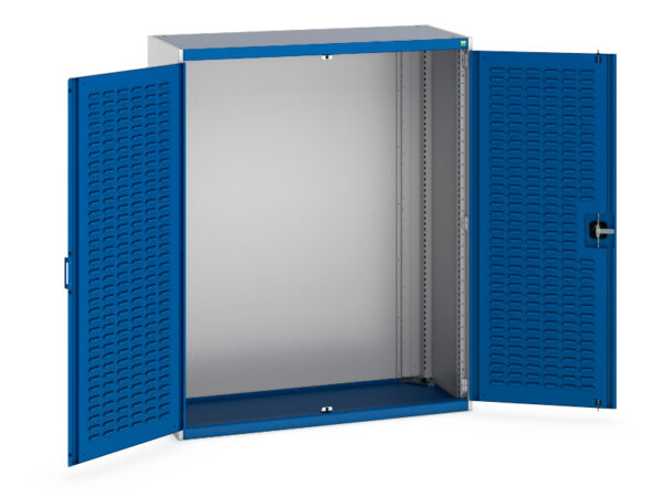 1. 3M Wide Steel Workplace Cupboard - WxDxH: 1300X525X1600mm Ral 7035/5010 _SKU-40014018.11V