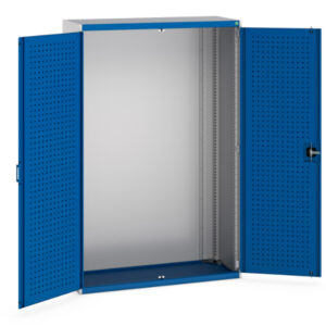 Bott 2 Door Steel Lockable Floor Standing Drawer Cabinet Storage - . WxDxH: 1300X525X2000mm Ral 7035/5010 _SKU-40014019.11V
