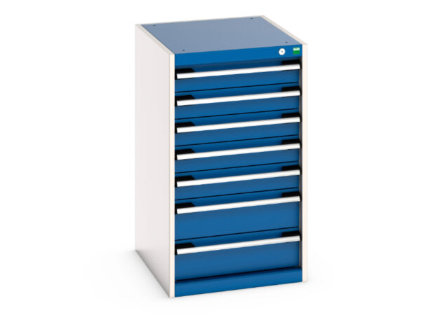 Cubio Drawer Cabinet with 7 Drawers. WxDxH: 525X650X900mm Ral 7035/5010 _SKU-40018051.11V