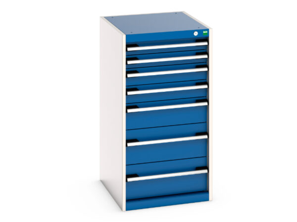Cubio Drawer Cabinet with 6 Drawers. WxDxH: 525X650X1000mm Ral 7035/5010 _SKU-40018061.11V