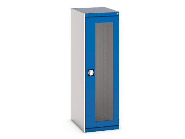 Steel Cabinet with Windows - WxDxH: 525X650X1600mm Ral 7035/5010 _SKU-40018141.11V