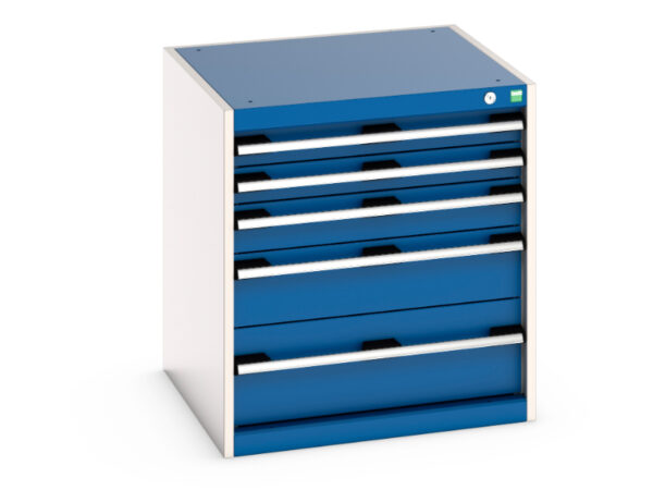 Bott Cabinet with 5 Drawers - WxDxH: 650X650X700mm Ral 7035/5010 _SKU-40019027.11V