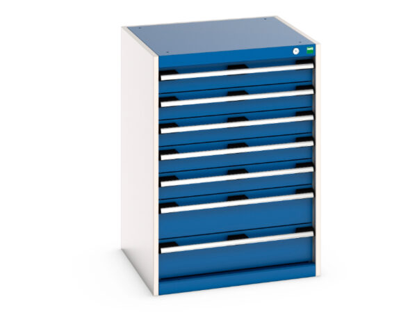 Cubio Drawer Cabinet with 7 Drawers. WxDxH: 650X650X900mm Ral 7035/5010 _SKU-40019051.11V