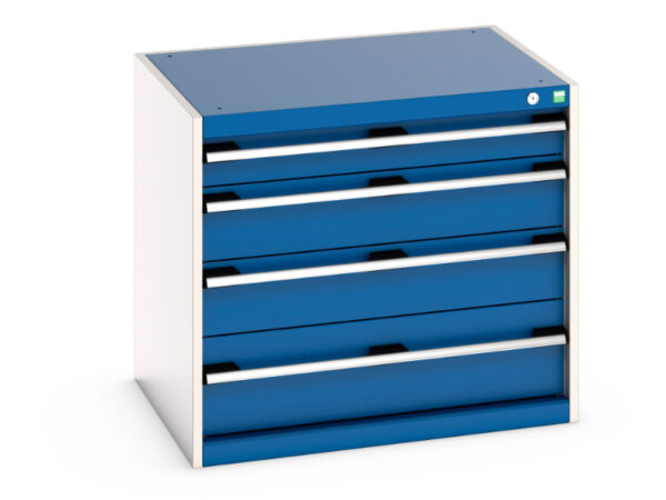 Cubio Drawer Cabinet with 4 Drawers. WxDxH: 800X650X700mm Ral 7035/5010 _SKU-40020015.11V