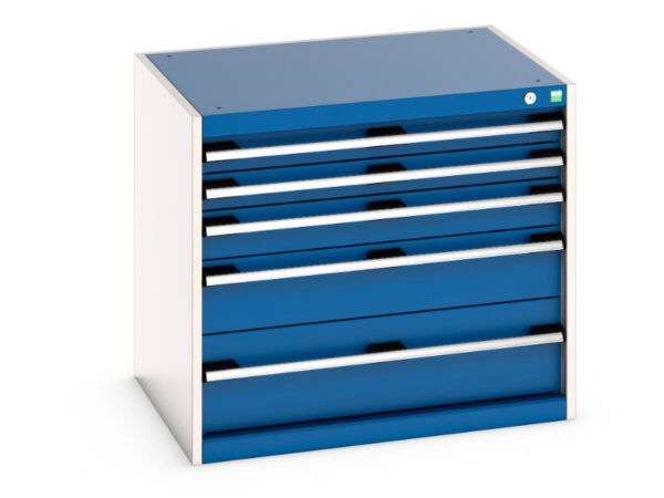 Cubio Drawer Cabinet with 5 Drawers. WxDxH: 800X650X700mm Ral 7035/5010 _SKU-40020017.11V