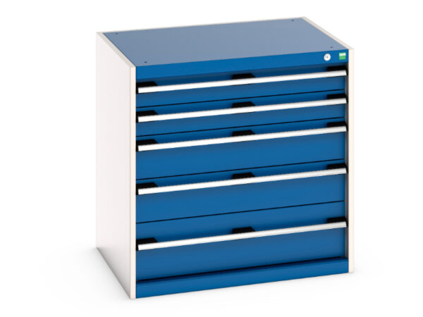 Cubio Drawer Cabinet with 5 Drawers. WxDxH: 800X650X800mm Ral 7035/5010 _SKU-40020025.11V
