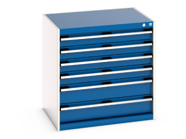 Cubio Drawer Cabinet with 6 Drawers - WxDxH: 800X650X800mm Ral 7035/5010 _SKU-40020139.11V