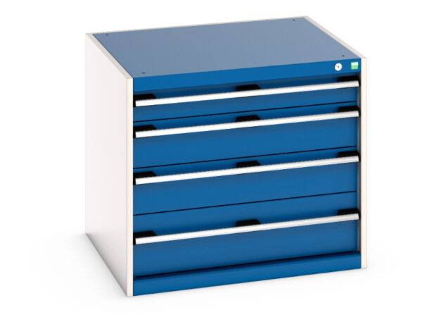 Cubio Drawer Cabinet with 4 Drawers. WxDxH: 800X750X700mm Ral 7035/5010 _SKU-40028003.11V