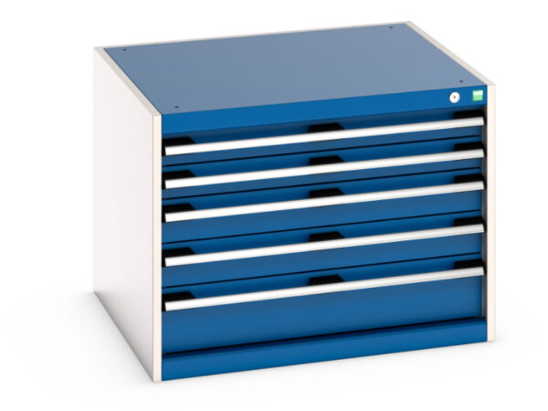 Cubio Drawer Cabinet with 5 Drawers. WxDxH: 800X750X600mm Ral 7035/5010 _SKU-40028093.11V