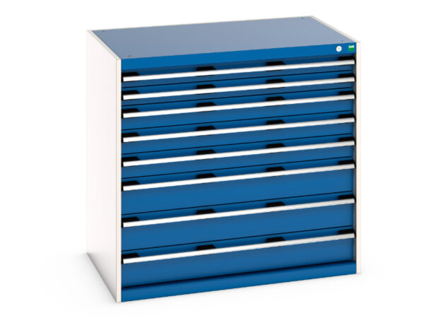 Cubio Drawer Cabinet with 8 Drawers. WxDxH: 1050X750X1000mm Ral 7035/5010 _SKU-40029025.11V