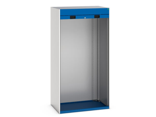 1M Wide Roller Shutter Door Metal Cupboard - WxDxH: 1050X650X2000mm Ral 7035/5010 _SKU-40201004.11V