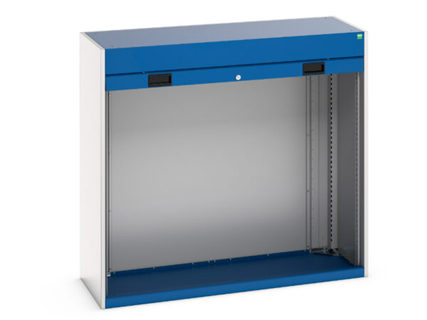 Cubio Cupboard Housing with Roller Shutter Door - WxDxH: 1300X525X1200mm Ral 7035/5010 _SKU-40201005.11V