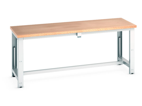Bott Stepless Adjustable Height Electric Work Table - Cubio Stepless Adjustable Height Bench Electric, with Multiplex Worktop U. K. . WxDxH: 2000X750X840-1140mm Ral 7035 _SKU-41003564.16