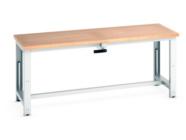 Bott Multiplex Worktop Work Table - Cubio Stepless Adjustable Height Bench. WxDxH: 2000X750X840-1140mm Ral 7035 _SKU-41003572.16