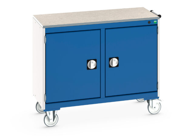 Metal Mobile Cabinet - Cubio Mobile Cabinet 50/50 (Lino) Cupboard / Cupboard. WxDxH: 1050X525X890mm Ral 7035/5010 _SKU-41006002.11V