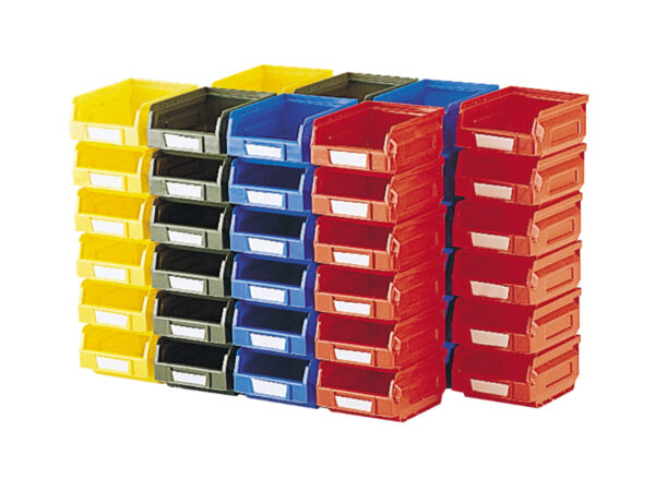 Nuts And Bolts Parts Bins - Plastic Bin Kit 2002 (Pack of 48). WxDxH: 103X165X83mm Mixed Colours _SKU-02510074