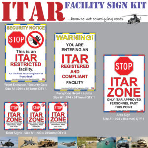 ITAR International Traffic in Arms Regulations Compliance - Area Sign Kit_SKU-10306