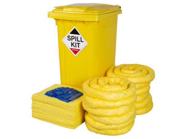 240 Litre Chemical Wheelie Bin Spill Kit - SKU CSK240