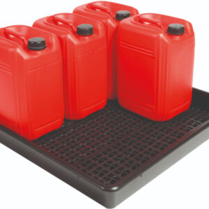Provide storage and ensure that drips and leaks are contained safely with a Spill Tray with Grid - SKU BT5-25