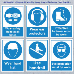 Large Anti-Slip Safety Floor Signs (A1 – 841 x 594mm) _SKU-3419