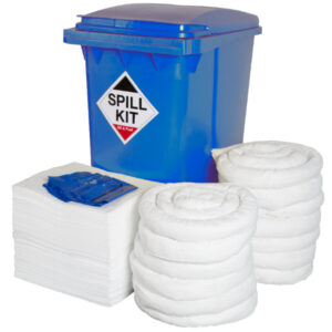 360 Litre Large Wheelie Bin Oil and Fuel Spill Kit - SKU OSK360WL