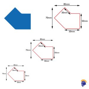 Invictus Bull Floor Marking Tape Joins 45° Corner - 5S Floor Marking   SKU-F1720
