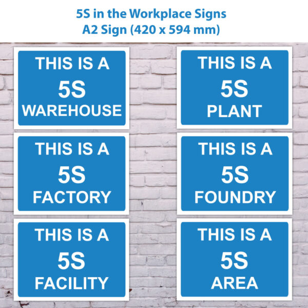 5S in the Workplace Signs - A2 Sign - SKU 7113