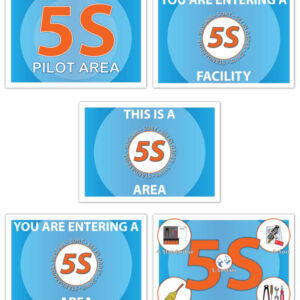 5S Anti Slip Floor Wall Signs and Foamex Wall Wall Signs A1 (594 x 841mm) - SKU 8579