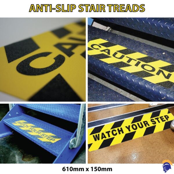 Anti Slip Stairs - Self Adhesive Cleats - 610mm x 150mm   SKU-F1216 - Image 2