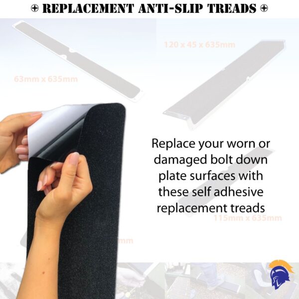 Anti Slip Stair Treads Outdoor Anti Slip for Bolt Down Plates Replacement Grips   SKU-F1156
