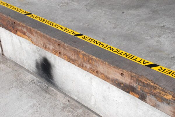 Anti Slip Warning Tape with ATTENTION DANGER text 75mm x 18.3m  SKU-F1228-YEL-ATTENTION-75 - Image 6