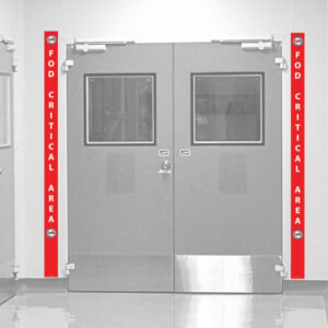 FOD Prevention Signs for FOD Critical Area Zones - Self Adhesive - 2000mm x 100mm - SKU-F208