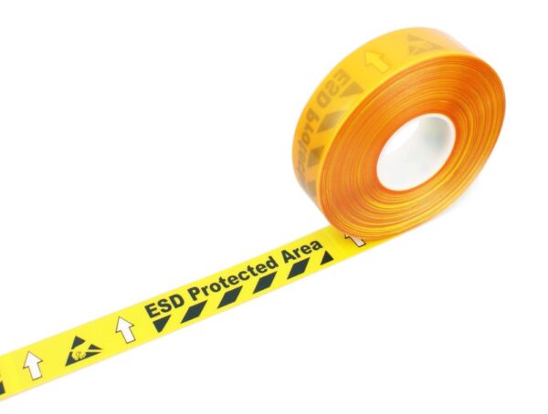 Electrostatic Discharge Warning Floor Tape - Heavy Duty Performance - 50mm x 30m  SKU-F1996-50-30