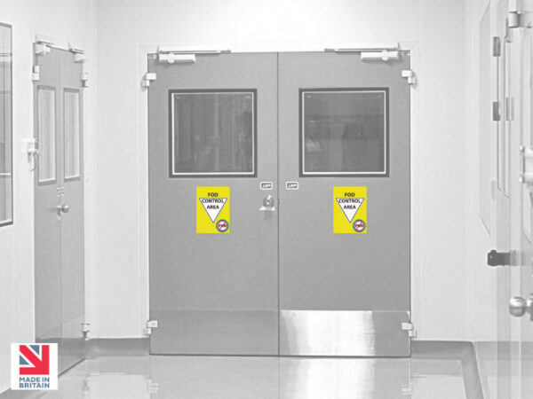 FOD Sign Kit for Yellow Control Area - Sign Kit - SKU-F256 - Image 2