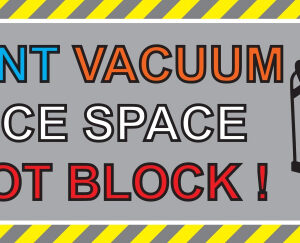 Coolant Vacuum Floor Sticker 2000 x 600mm - SKU F796